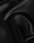 Black Satin Backed Crepe Fabric 2758