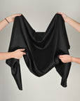 Black Satin Fabric 11110