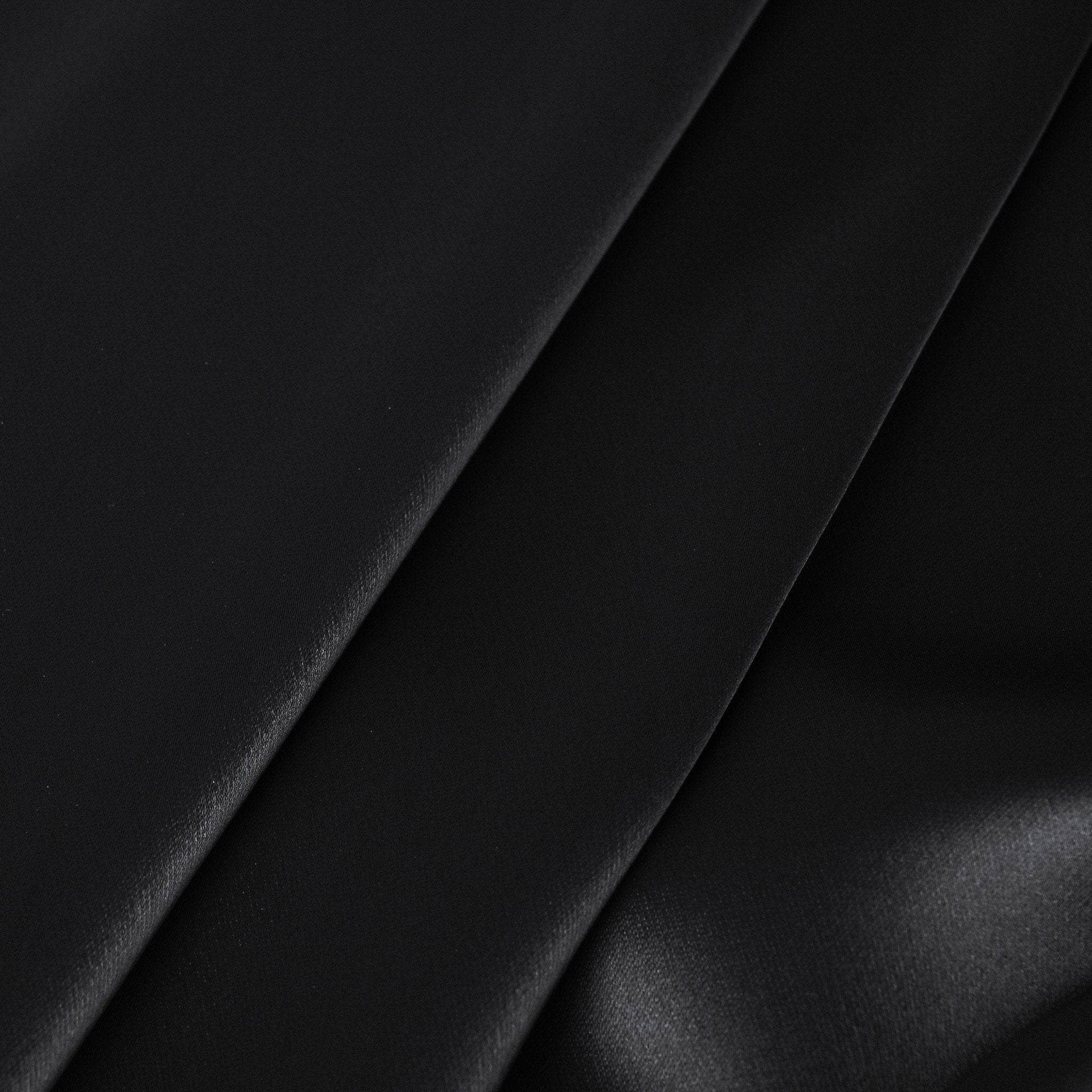 Black Satin Fabric 11110