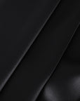 Black Satin Fabric 11110
