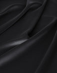Black Satin Fabric 11110