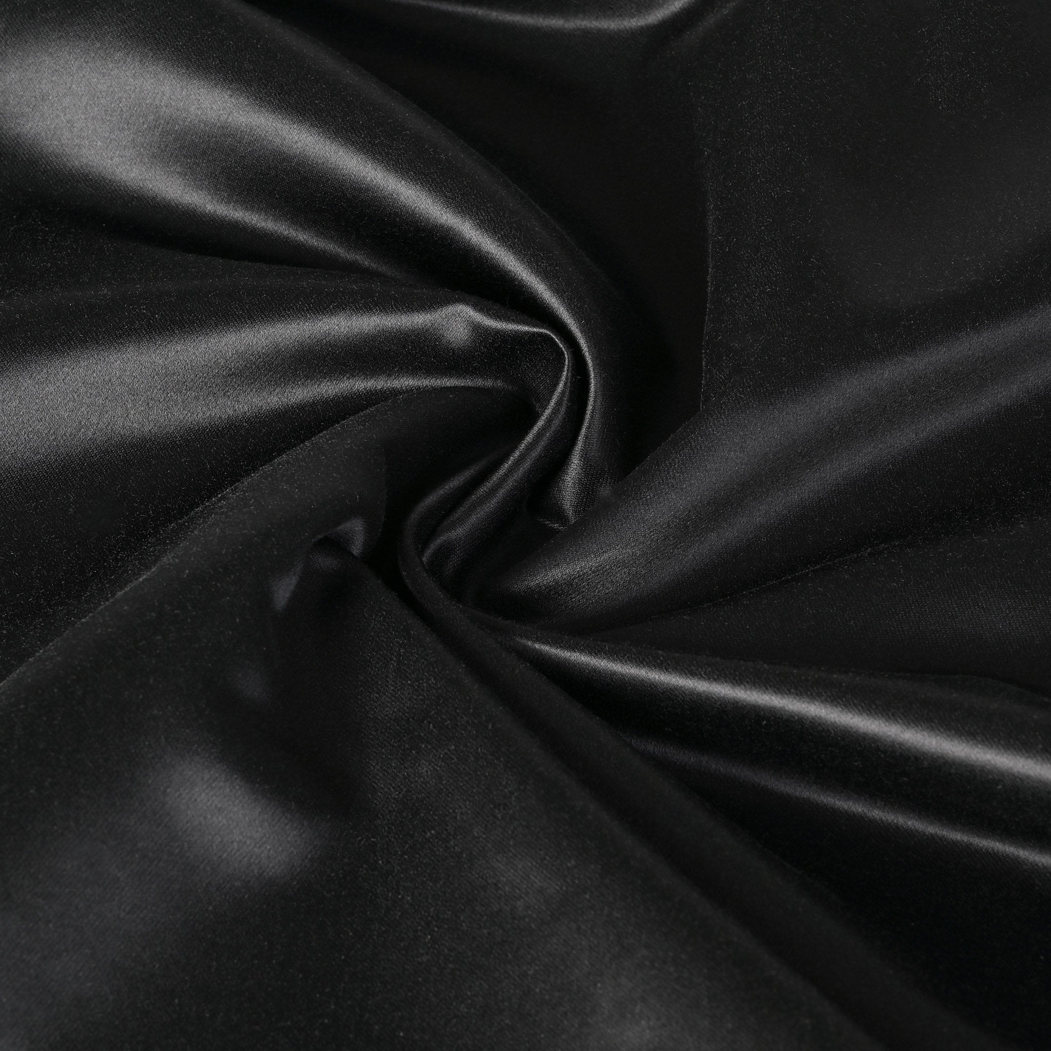 Black Satin Fabric 4509