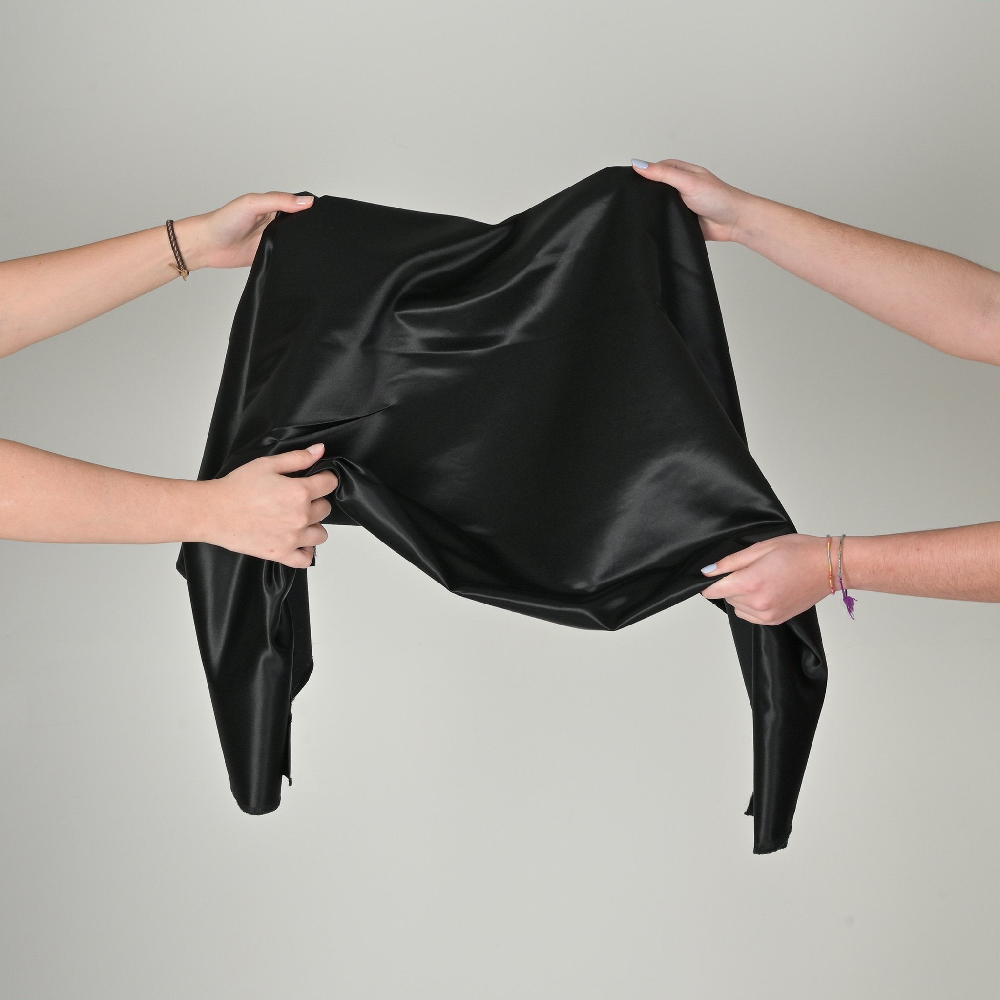 Black Satin Fabric 4509