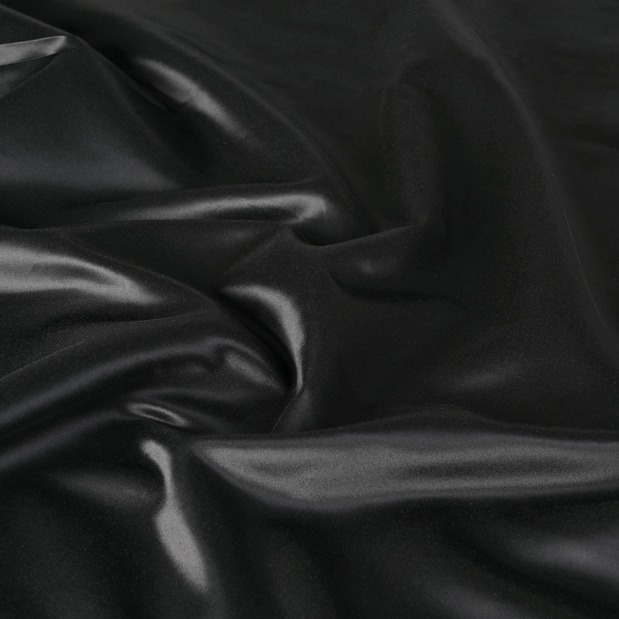 Black Satin Fabric 4509