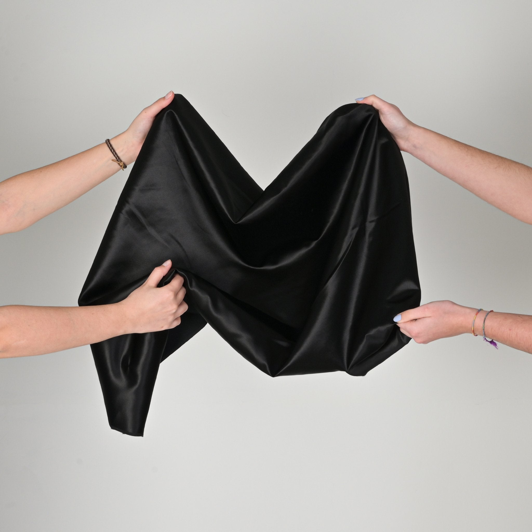 Black Satin Fabric 4517