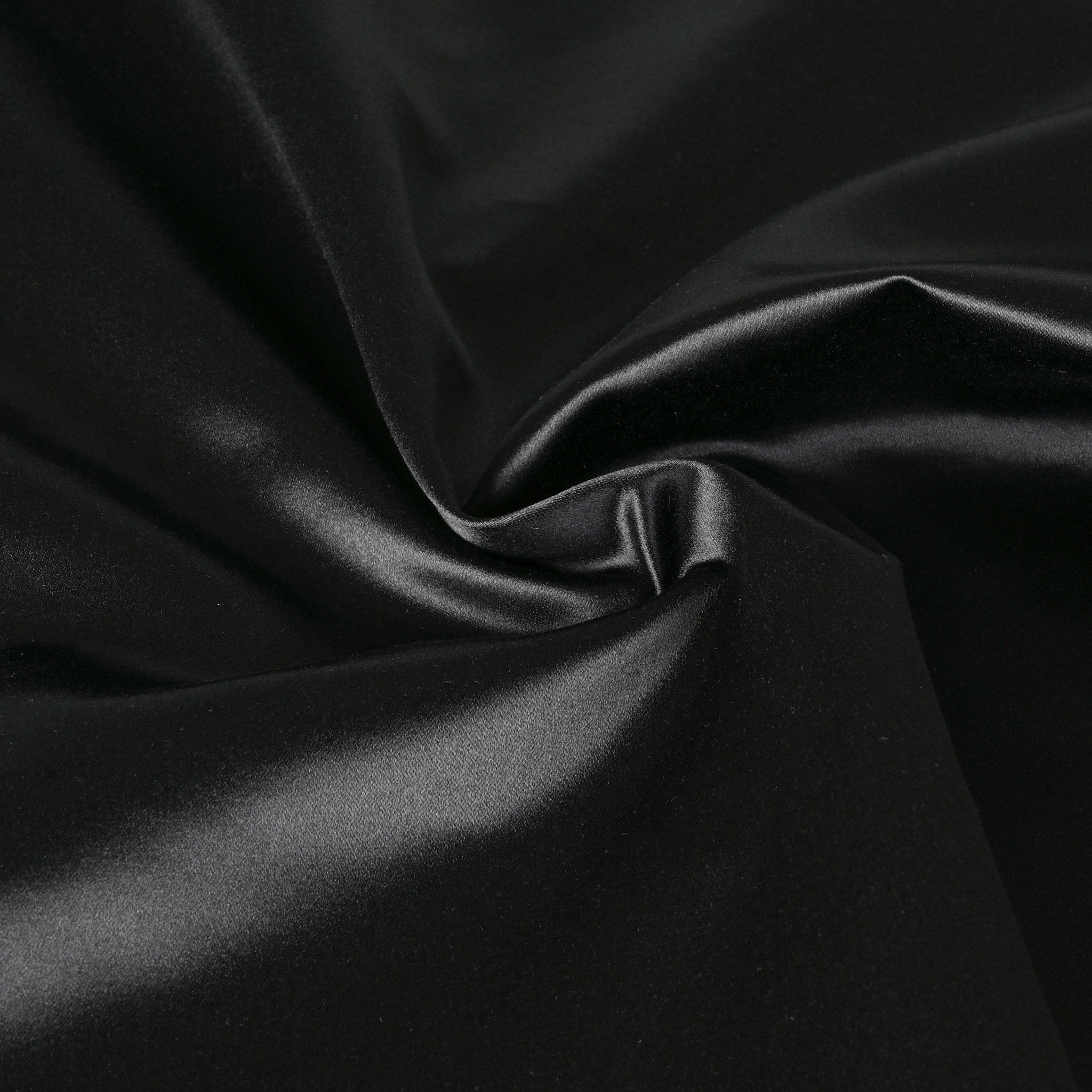 Black Satin Fabric 4517