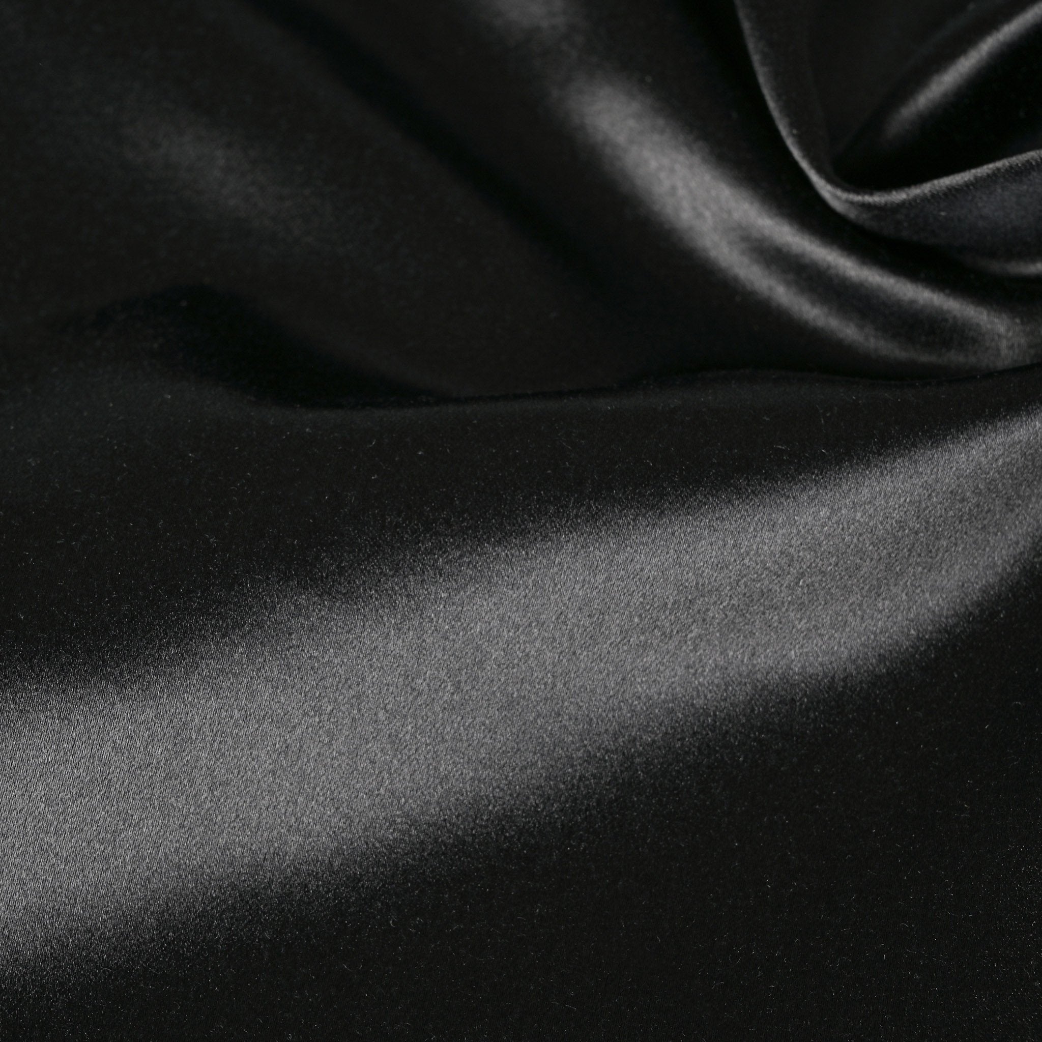 Black Satin Fabric 4517