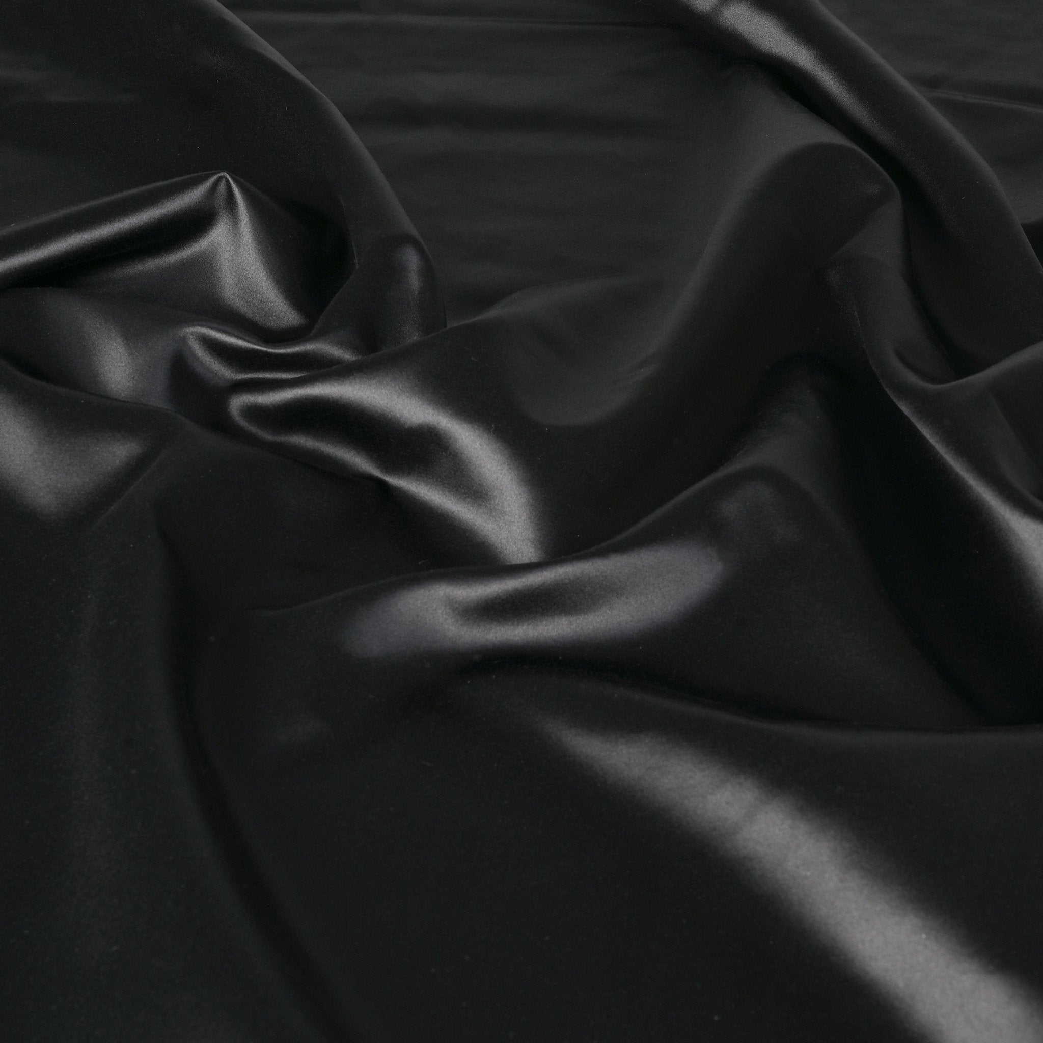 Black Satin Fabric 4517
