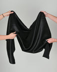 Black Satin Fabric 4519
