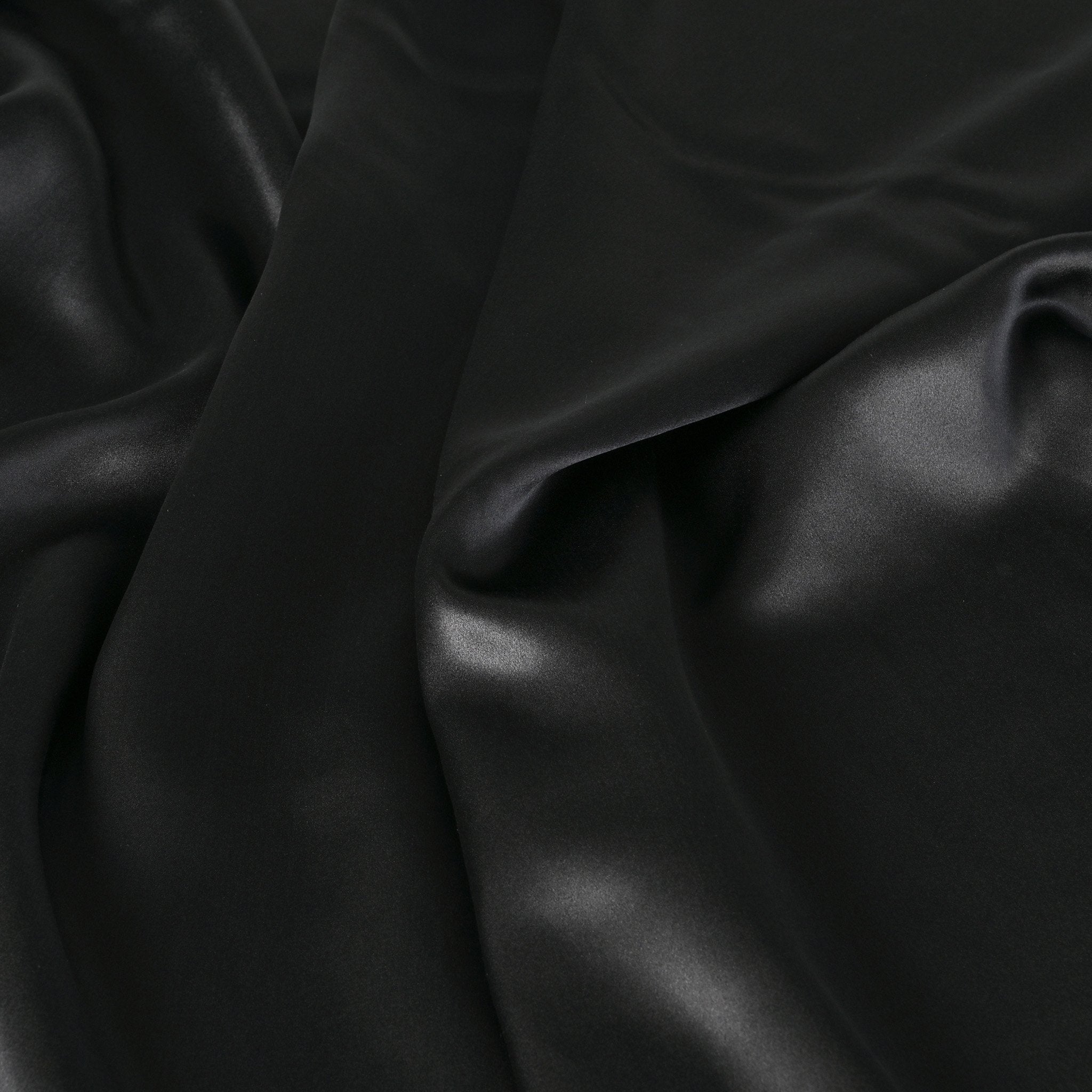 Black Satin Fabric 4519