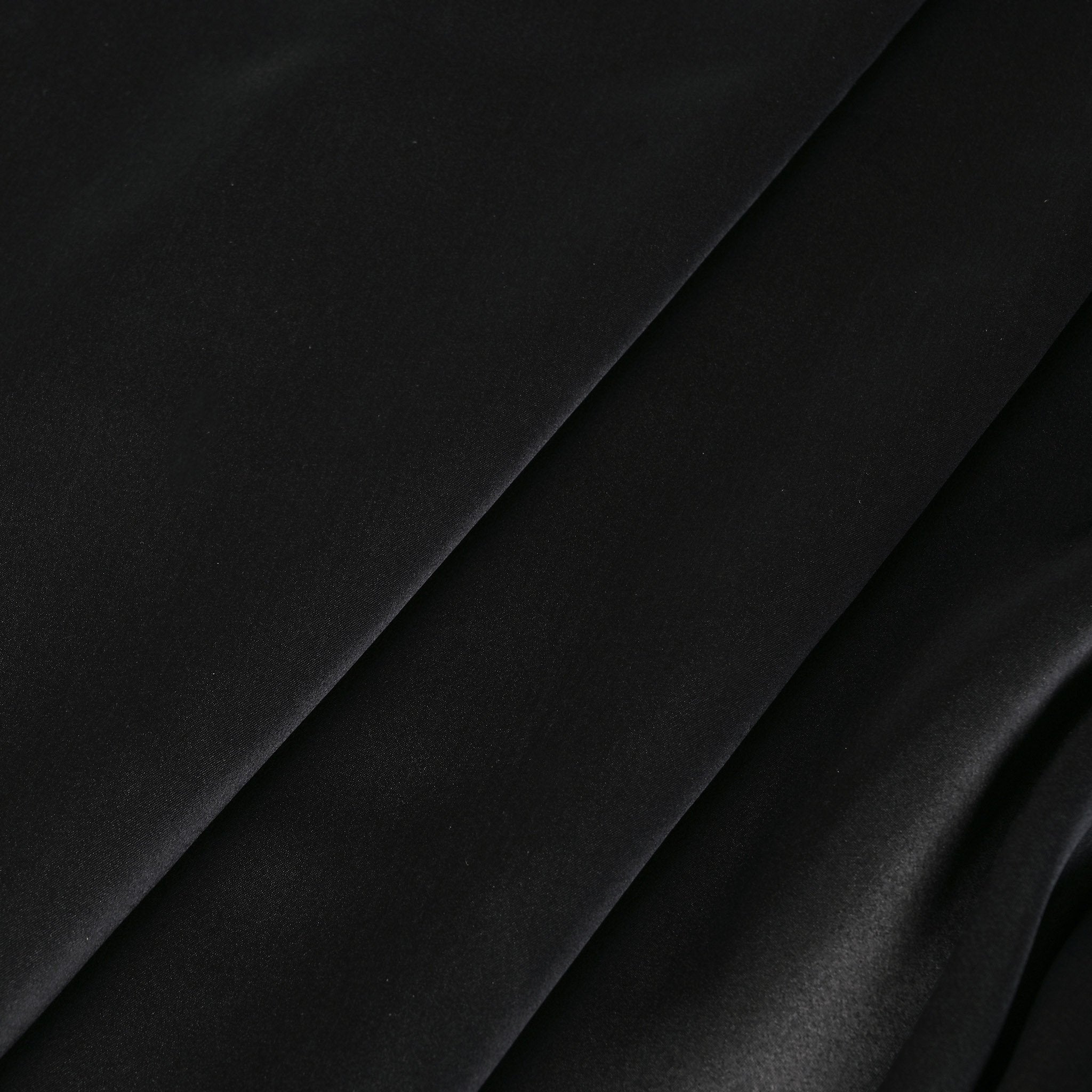 Black Satin Fabric 4519