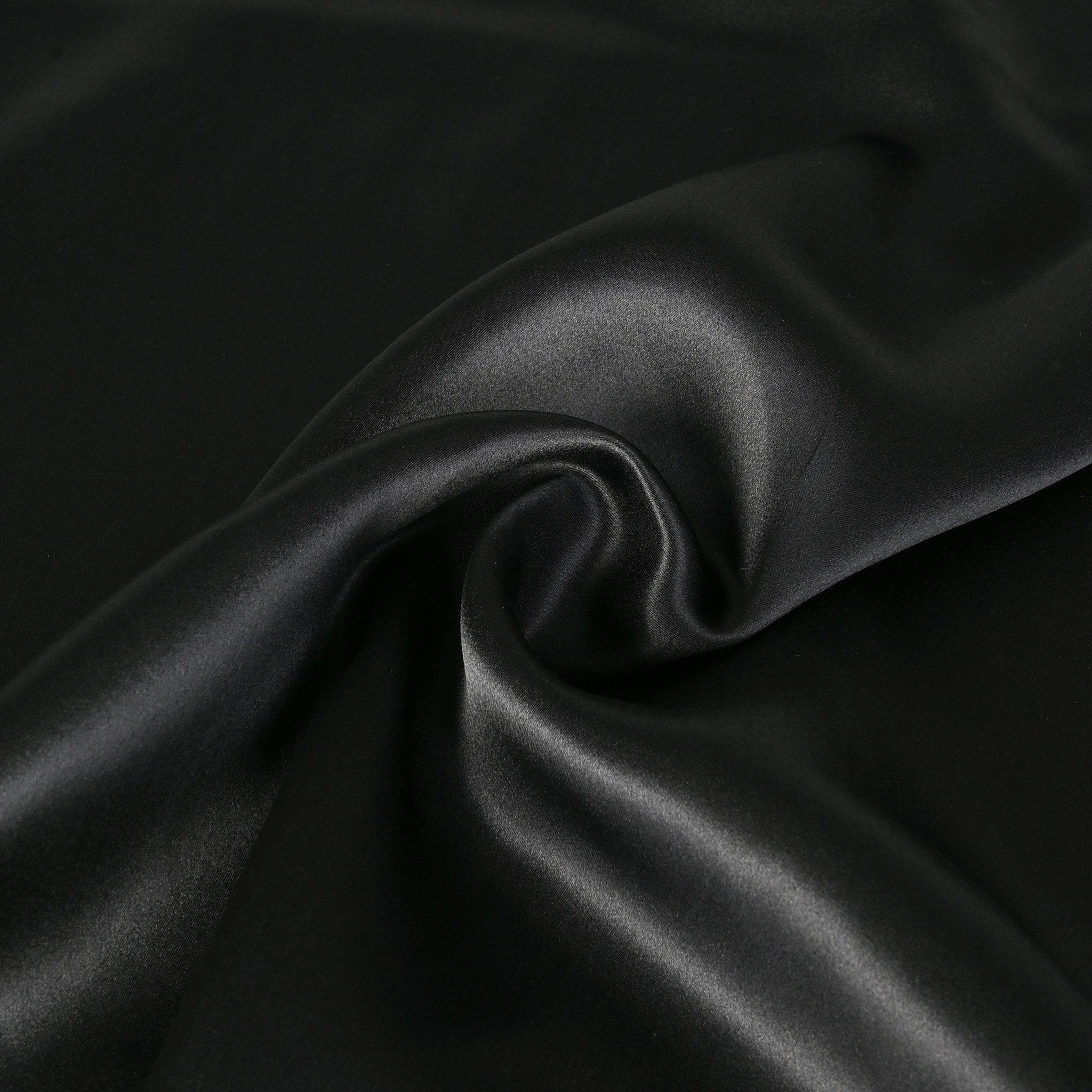 Black Satin Fabric 4519