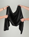 Black Satin Fabric 98786