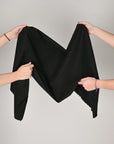 Black Stretchy Cotton Fabric 2238