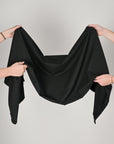 Black Stretchy Suiting Fabric 2233