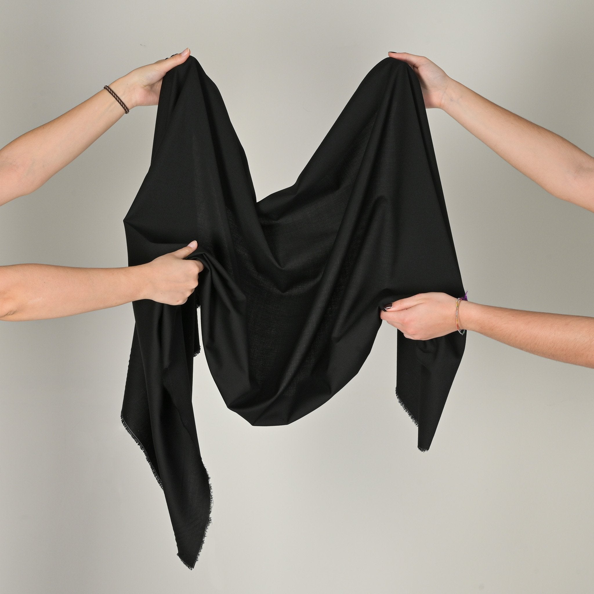 Black Suiting Fabric 11118