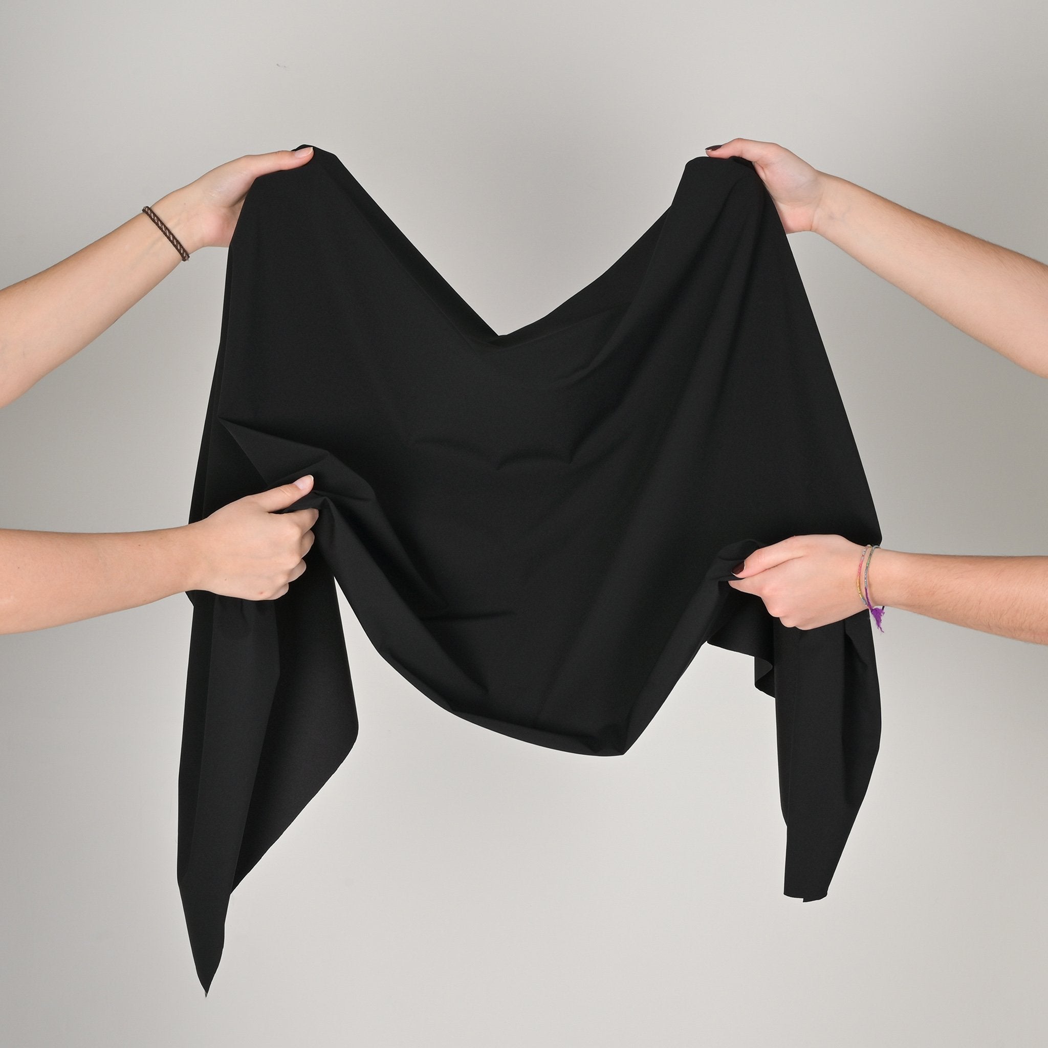 Black Techno Fabric 2844