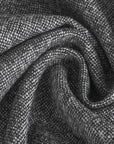 Black Tweed Woollen Fabric 97571