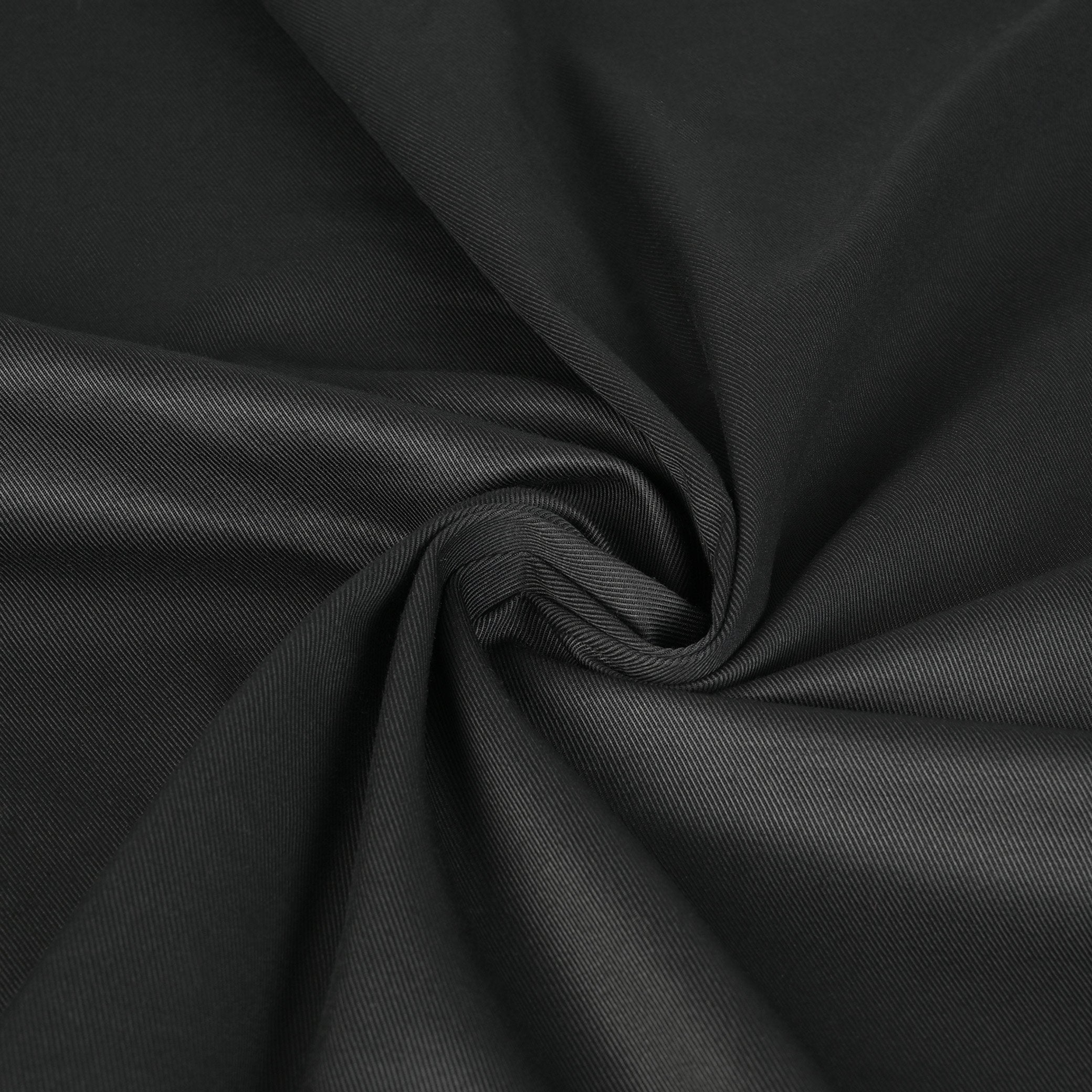 Black Twill Suiting Fabric 3725