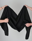 Black Twill Suiting Fabric 3725