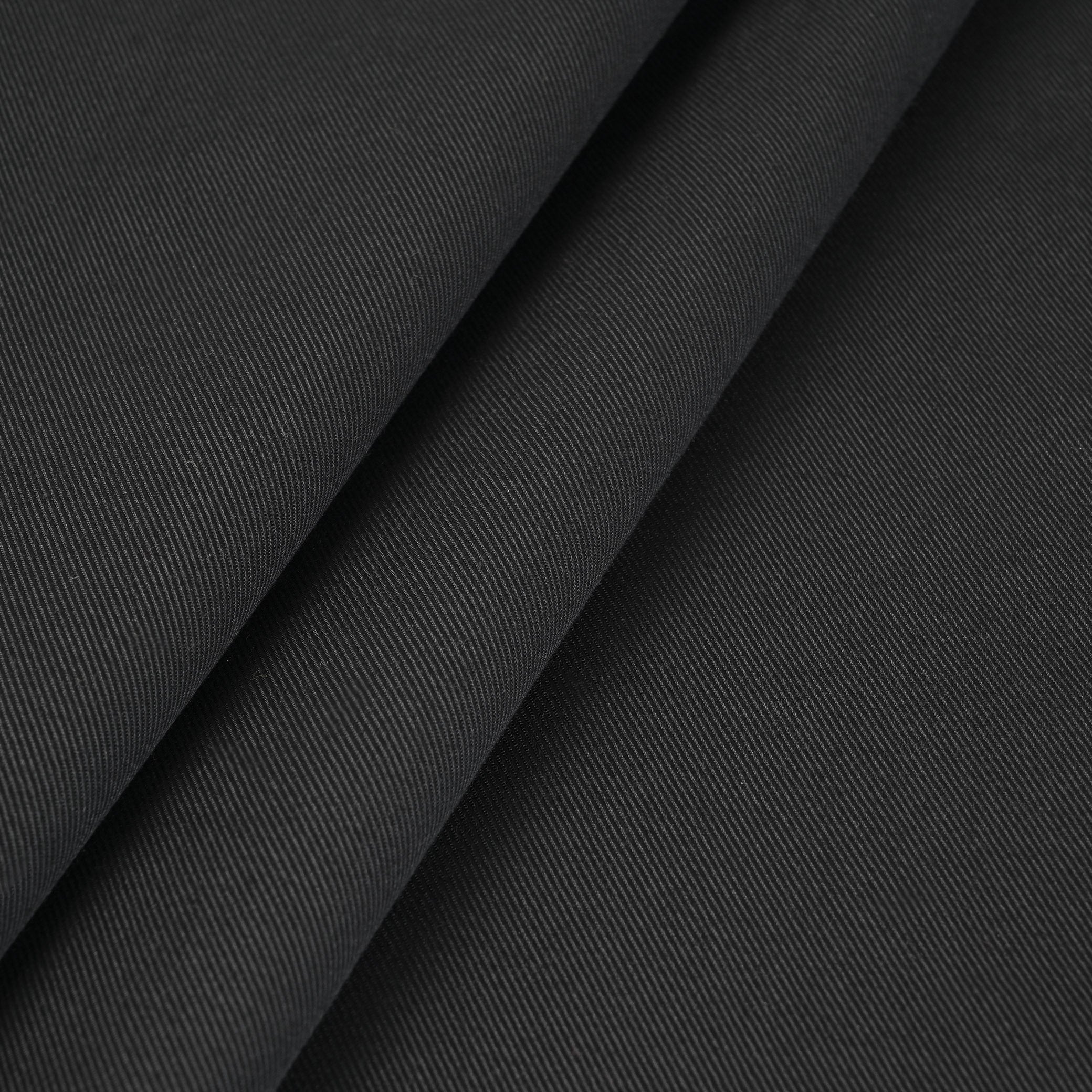 Black Twill Suiting Fabric 3725
