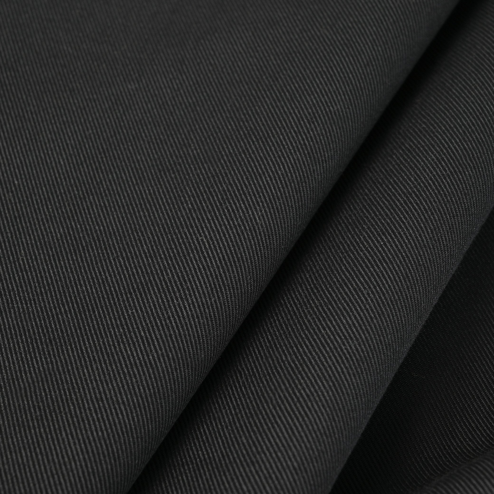Black Twill Suiting Fabric 3725
