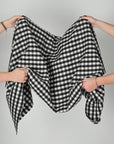 Black & White Vichy Coating Fabric 9495