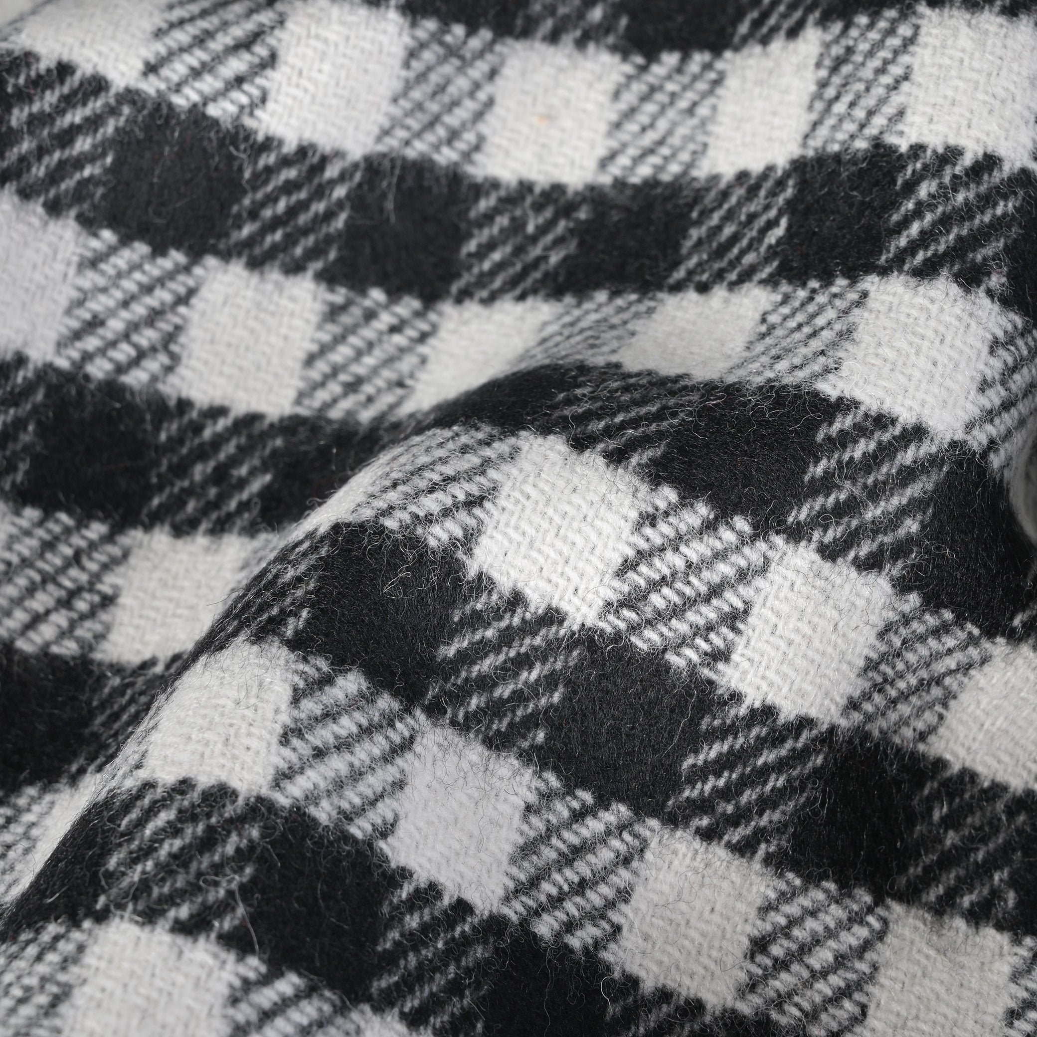 Black & White Vichy Coating Fabric 9495