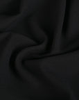 Black Wool Crepe Fabric 96262