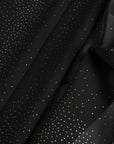 Black and Gold Chiffon Fabric 95210