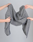 Black and Grey Jacquard Fabric 95197