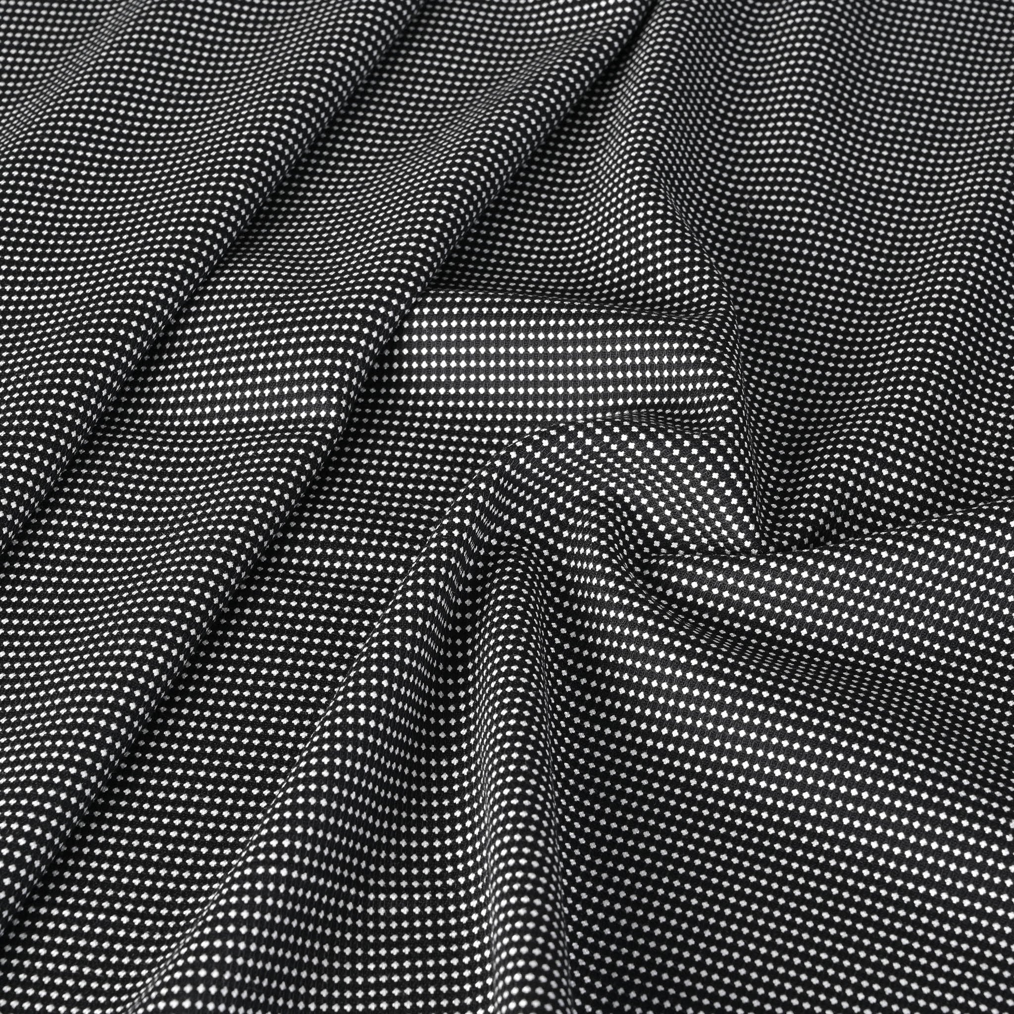 Black and White Suiting Fabric 99217