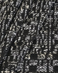 Black and White Tweed Fabric 2327