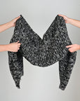 Black and White Tweed Fabric 2327