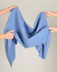 Blue Double Weave Suiting Fabric 3549