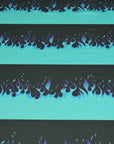 Blue Flame Print Jersey Fabric 6835