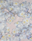 Blue Floral Double Faced Fabric 96896