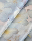 Blue Floral Double Faced Fabric 96896