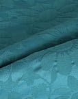 Blue Floral Jacquard Fabric 77189
