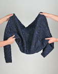 Blue Jacquard Fabric 1529