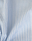 Blue Striped Shirting Fabric 11089