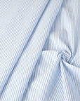 Blue Striped Shirting Fabric 11089
