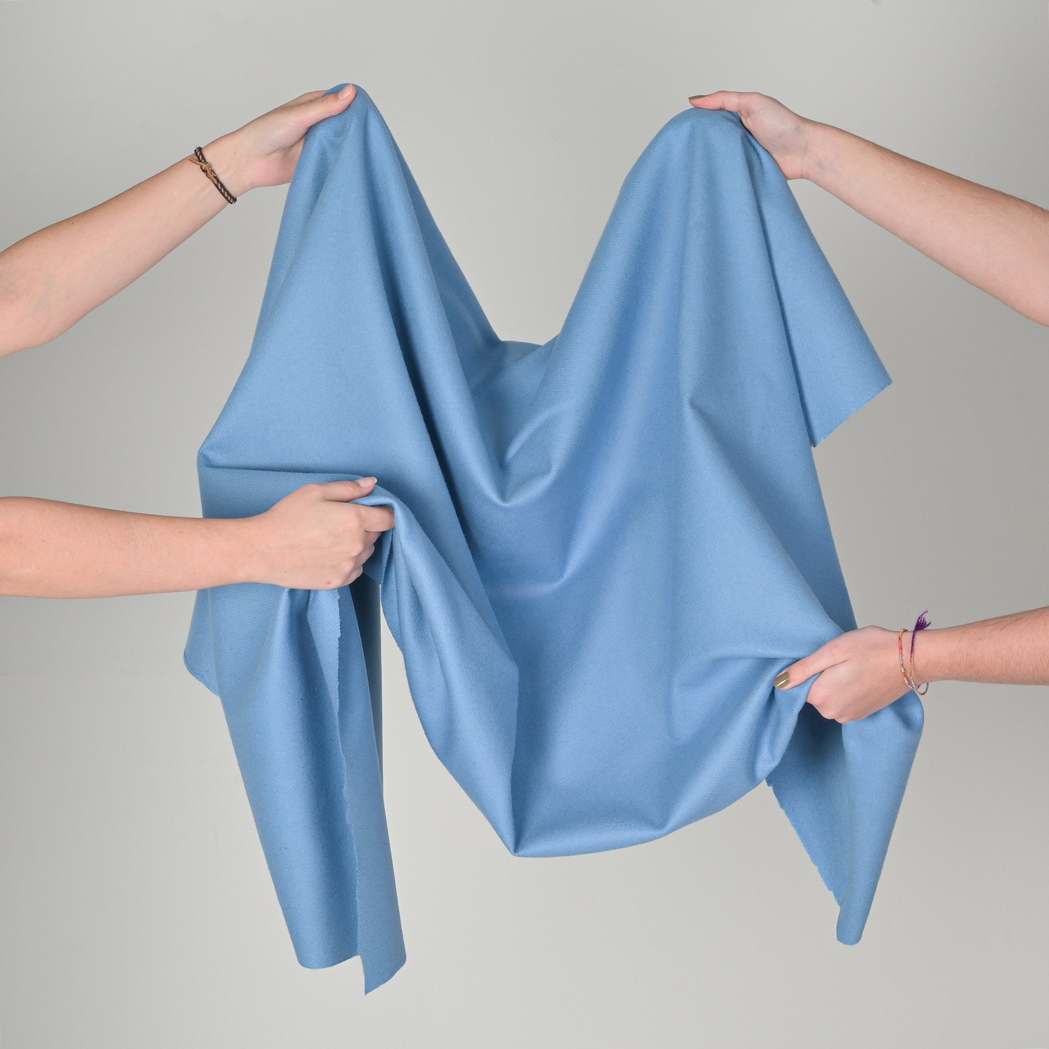 Blue Twill Coating Fabric 11112