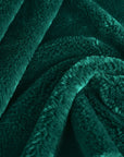 Bottle Green Faux Fur Fabric 4222