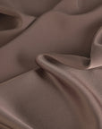 Brown Satin Backed Crepe Fabric 96906