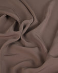 Brown Satin Backed Crepe Fabric 96906