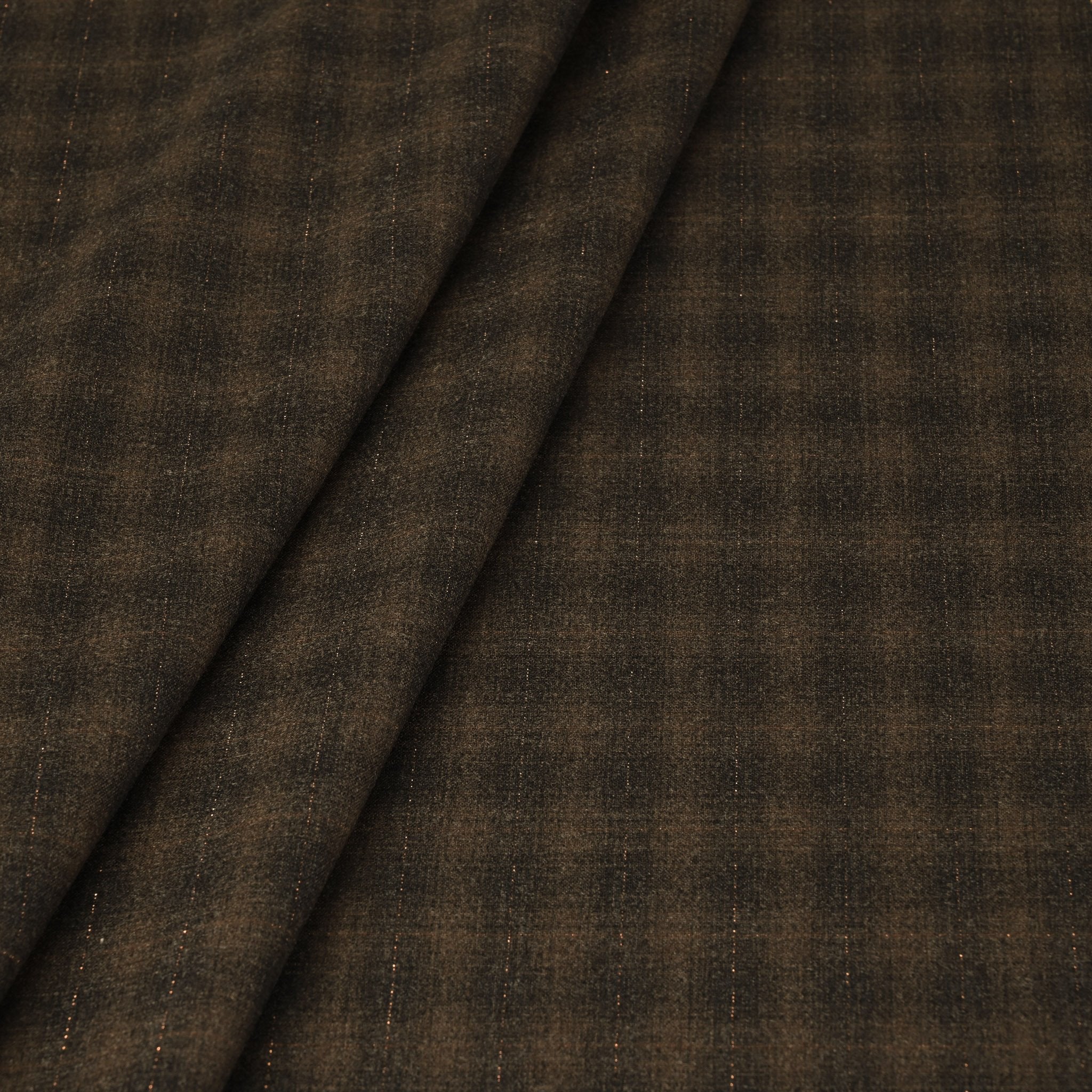 Brown Shiny Suiting Fabric 6358