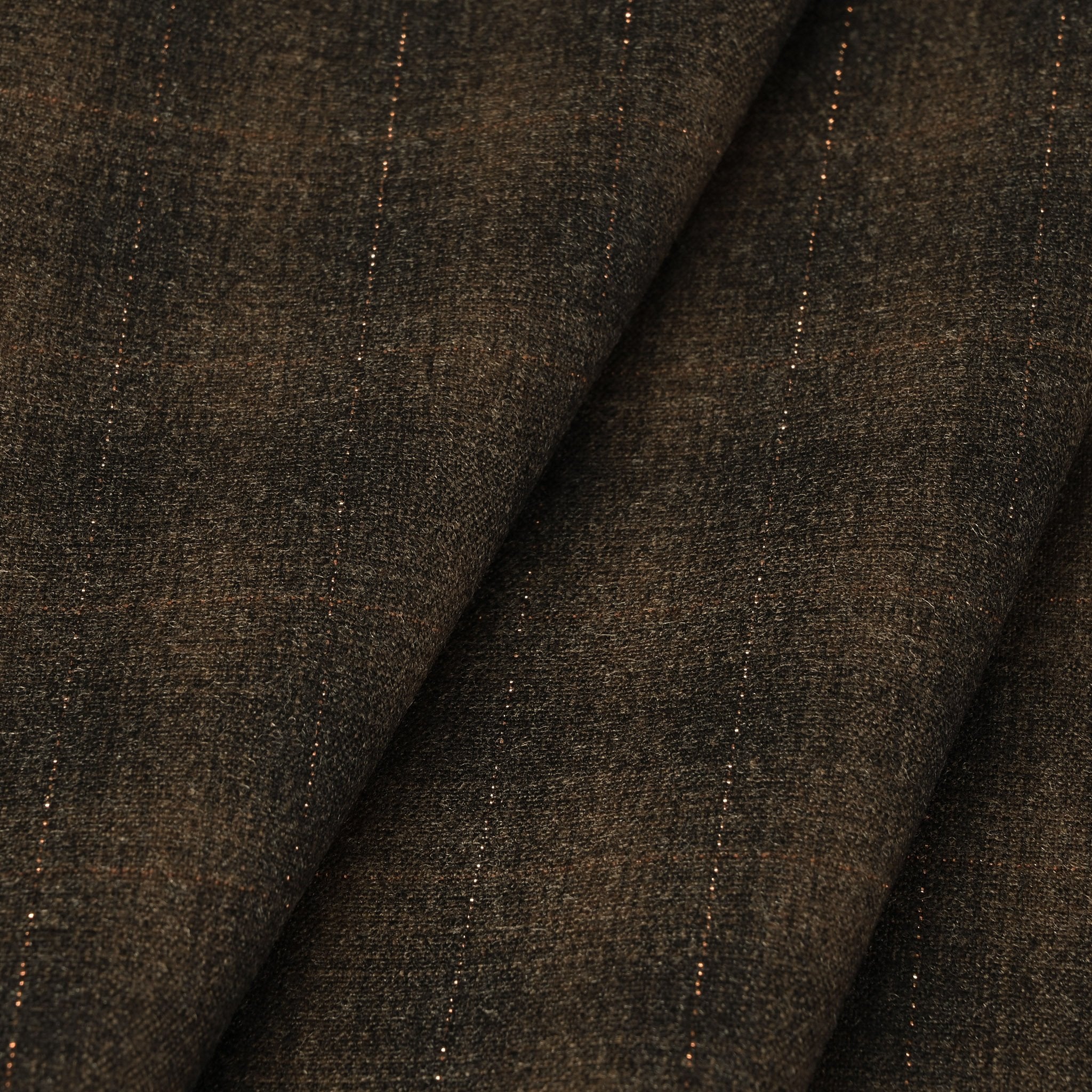 Brown Shiny Suiting Fabric 6358