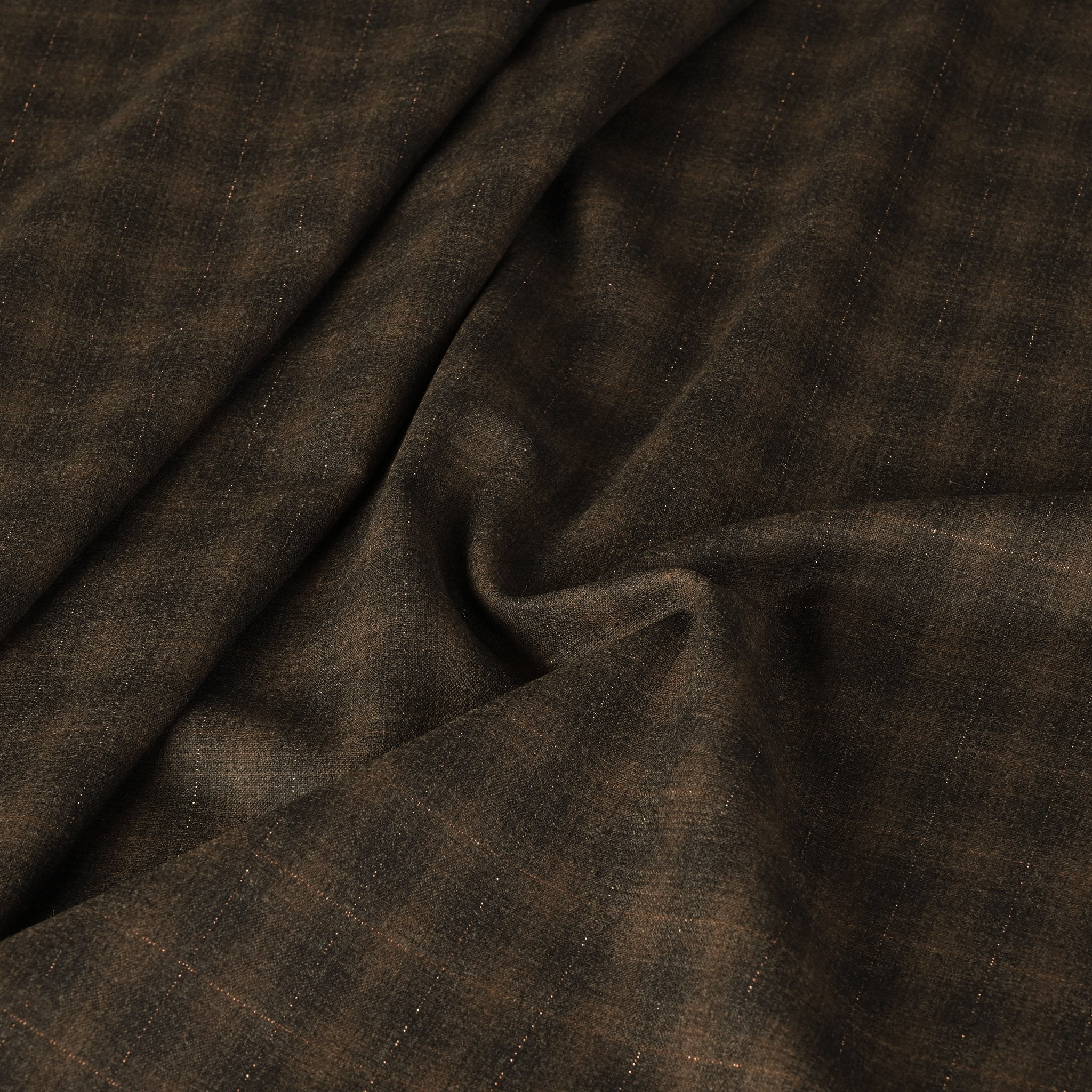 Brown Shiny Suiting Fabric 6358