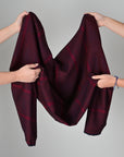 Burgundy Check Suiting Fabric 4585